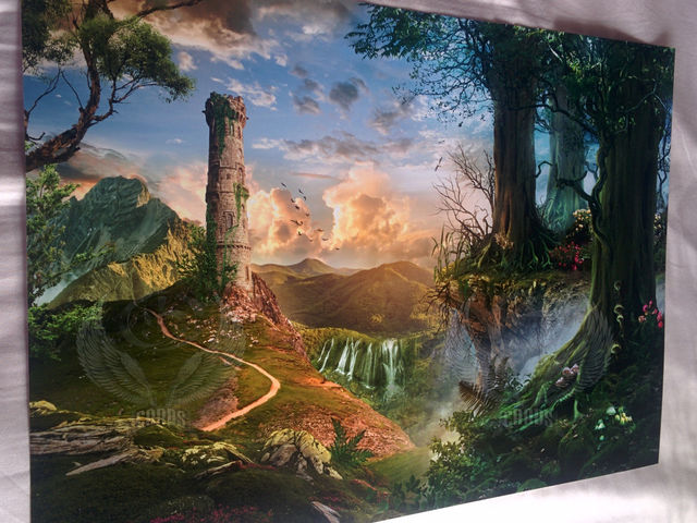 Art Print **Forest Tower** 13x19 Inches